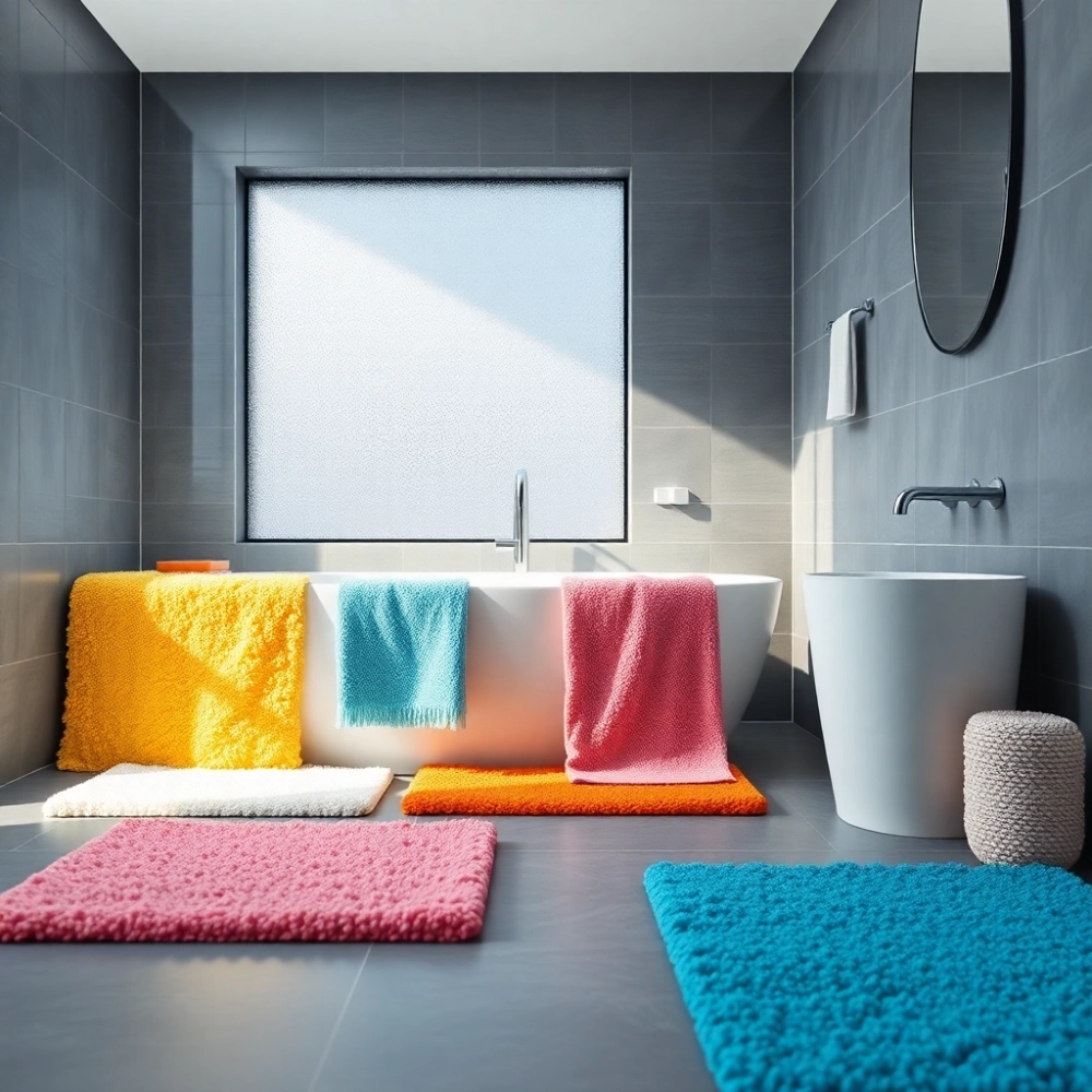 Jaki kolor dywaników do szarej łazienki