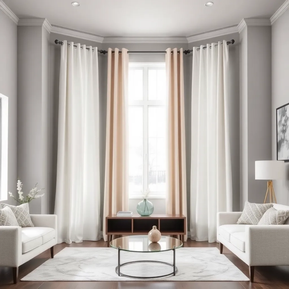 Jakie zasłony do szarego salonu