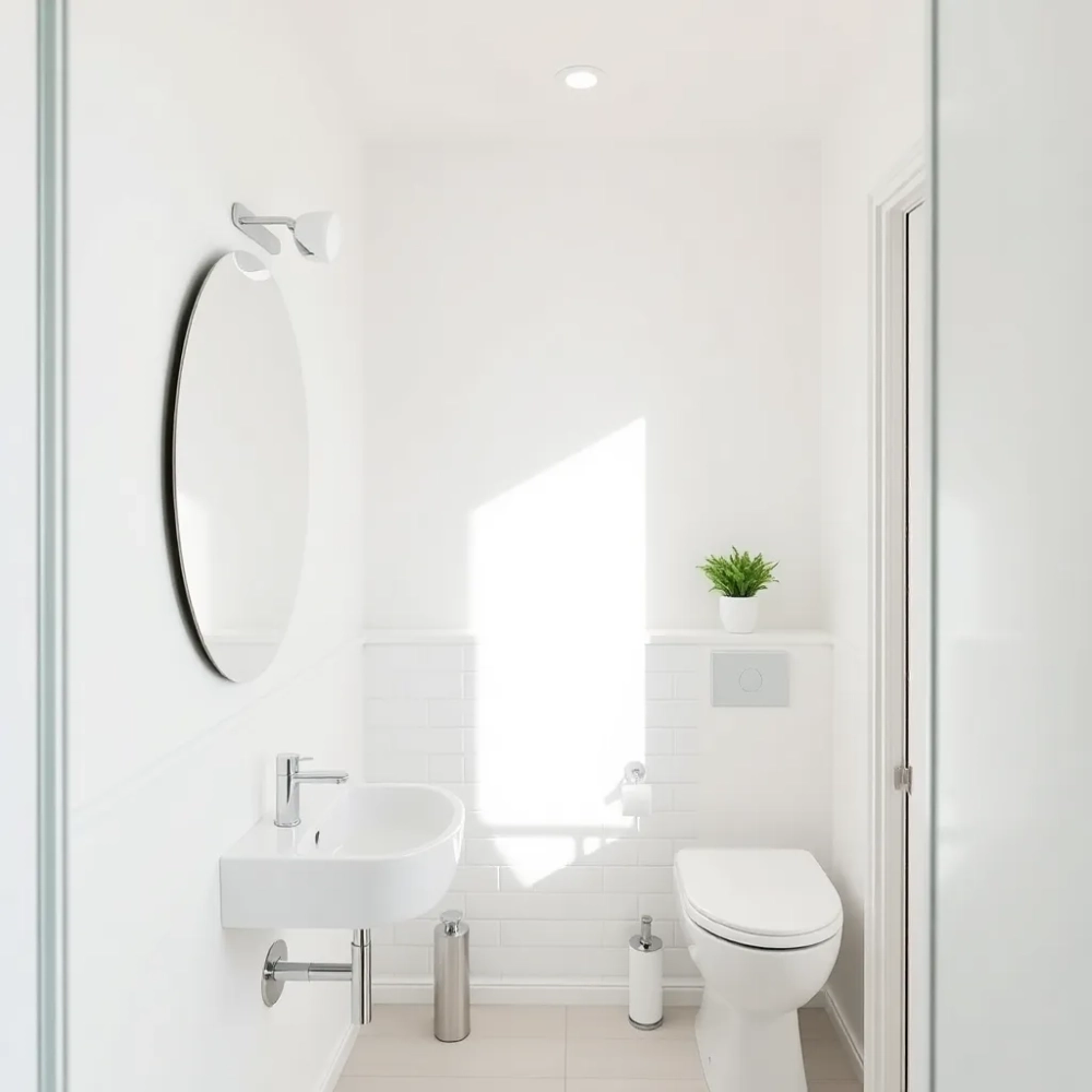 Jasna małą łazienka inspiracje