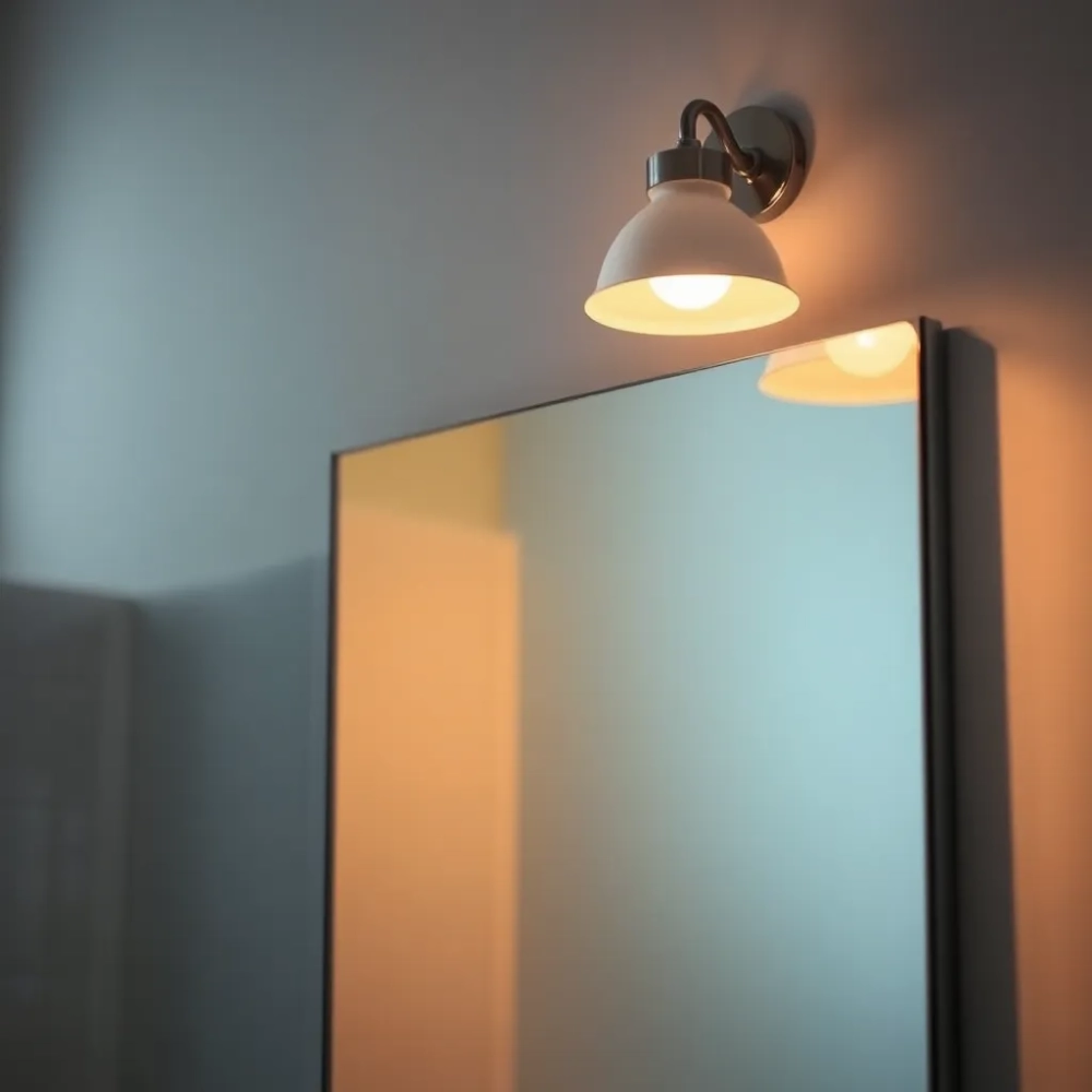 Kinkiet nad lustro do łazienki