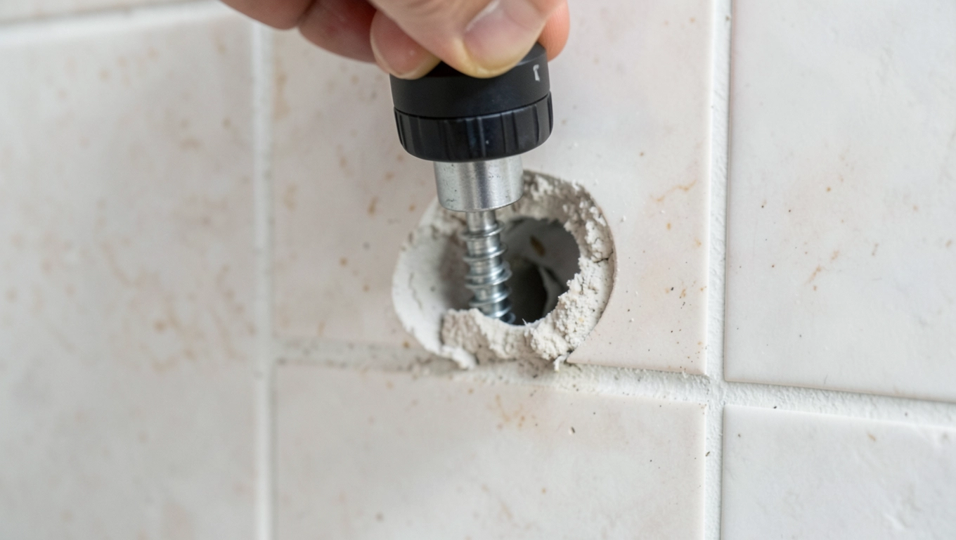 Kołki rozporowe w płytkach krok po kroku