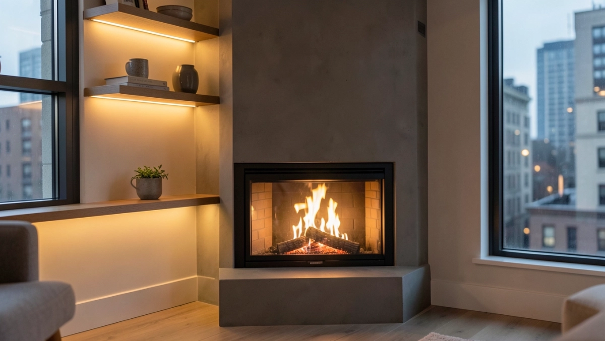 kominki do mieszkania w bloku