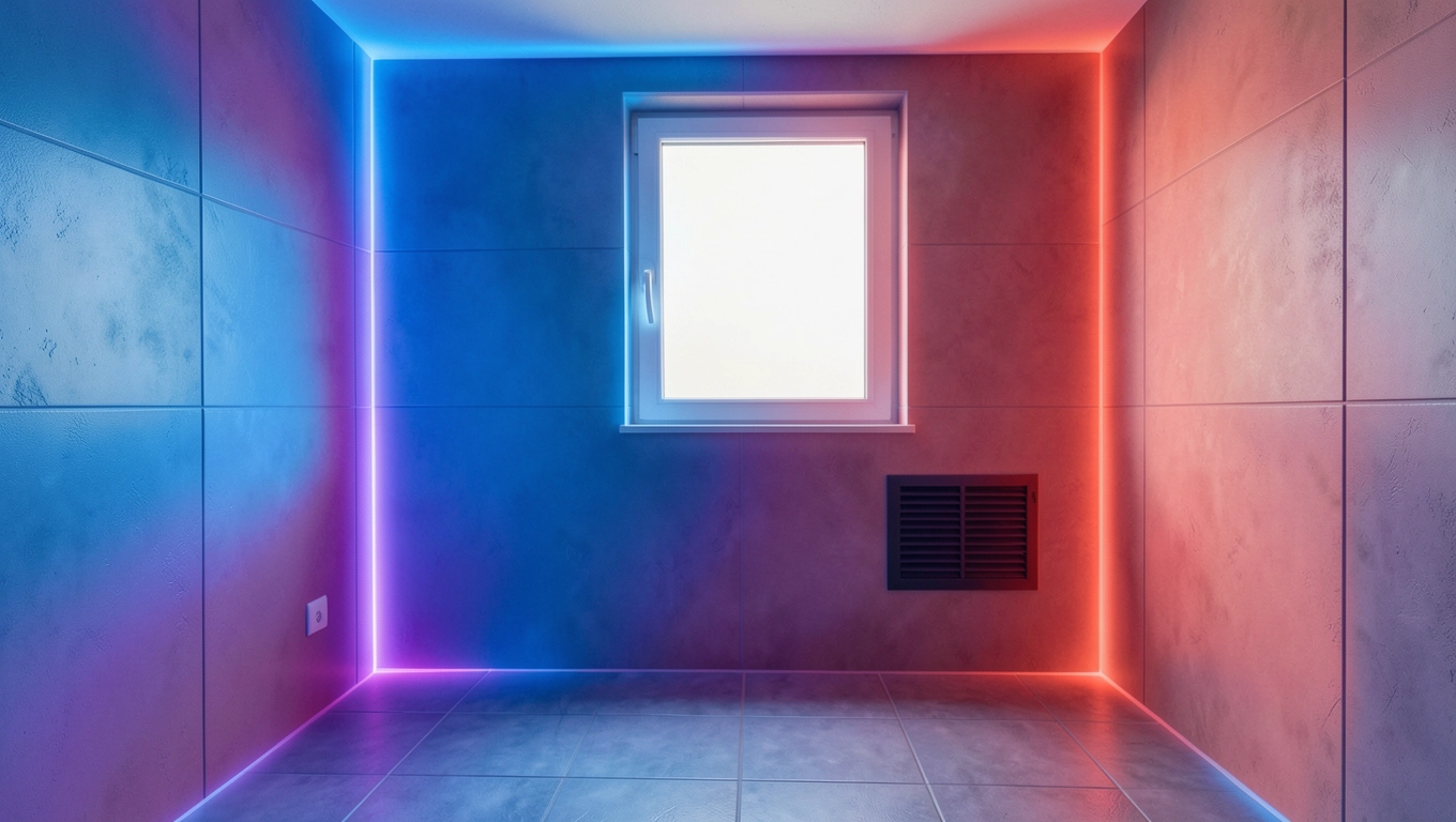 Korekty mocy za straty ciepła w łazience