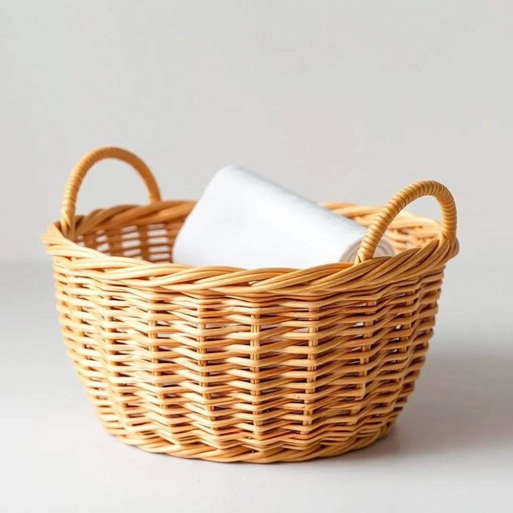 Koszyk wiklinowy do łazienki