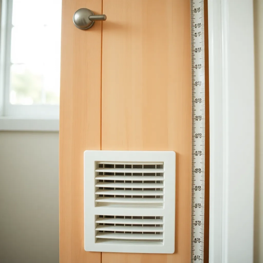 Kratka wentylacyjna do drzwi łazienkowych wymiary