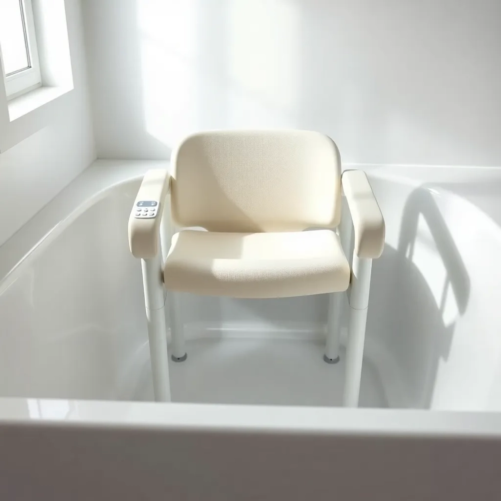 Krzesło do wanny na pilota