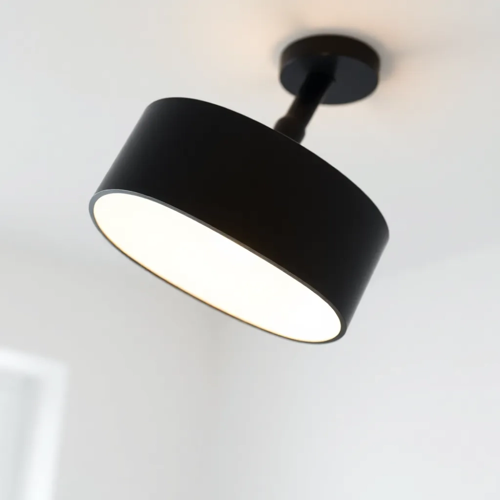 Lampa czarna do łazienki