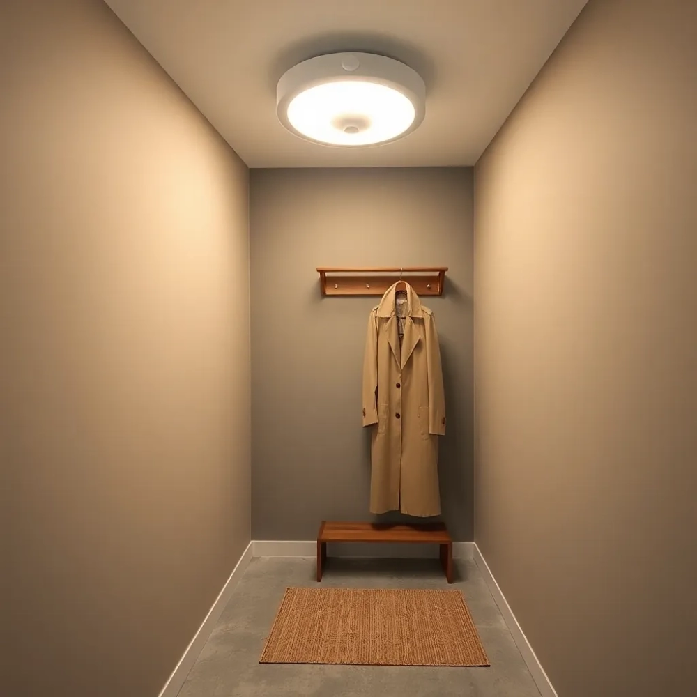 Lampa z czujnikiem ruchu do przedpokoju