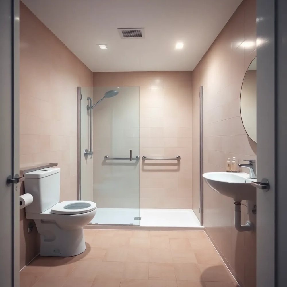 Łazienka dla seniora w bloku