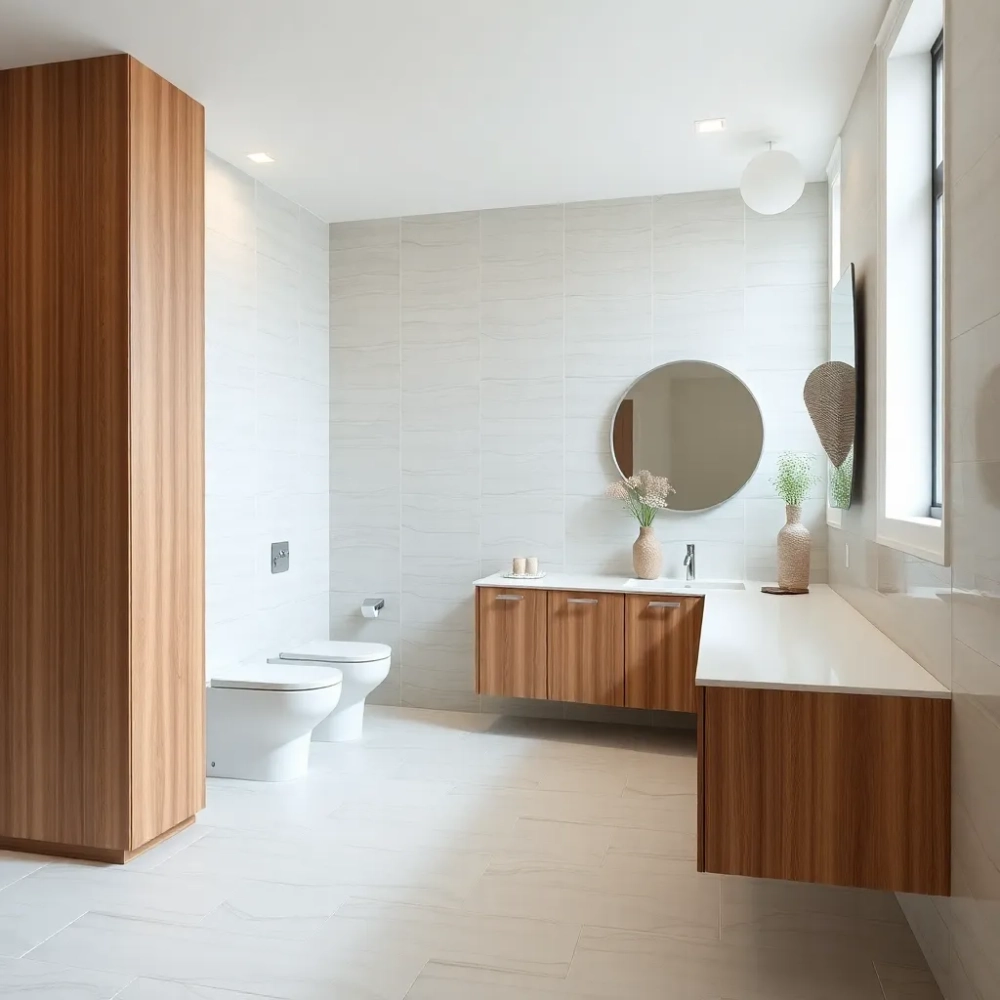 Łazienka kafelki do połowy ściany