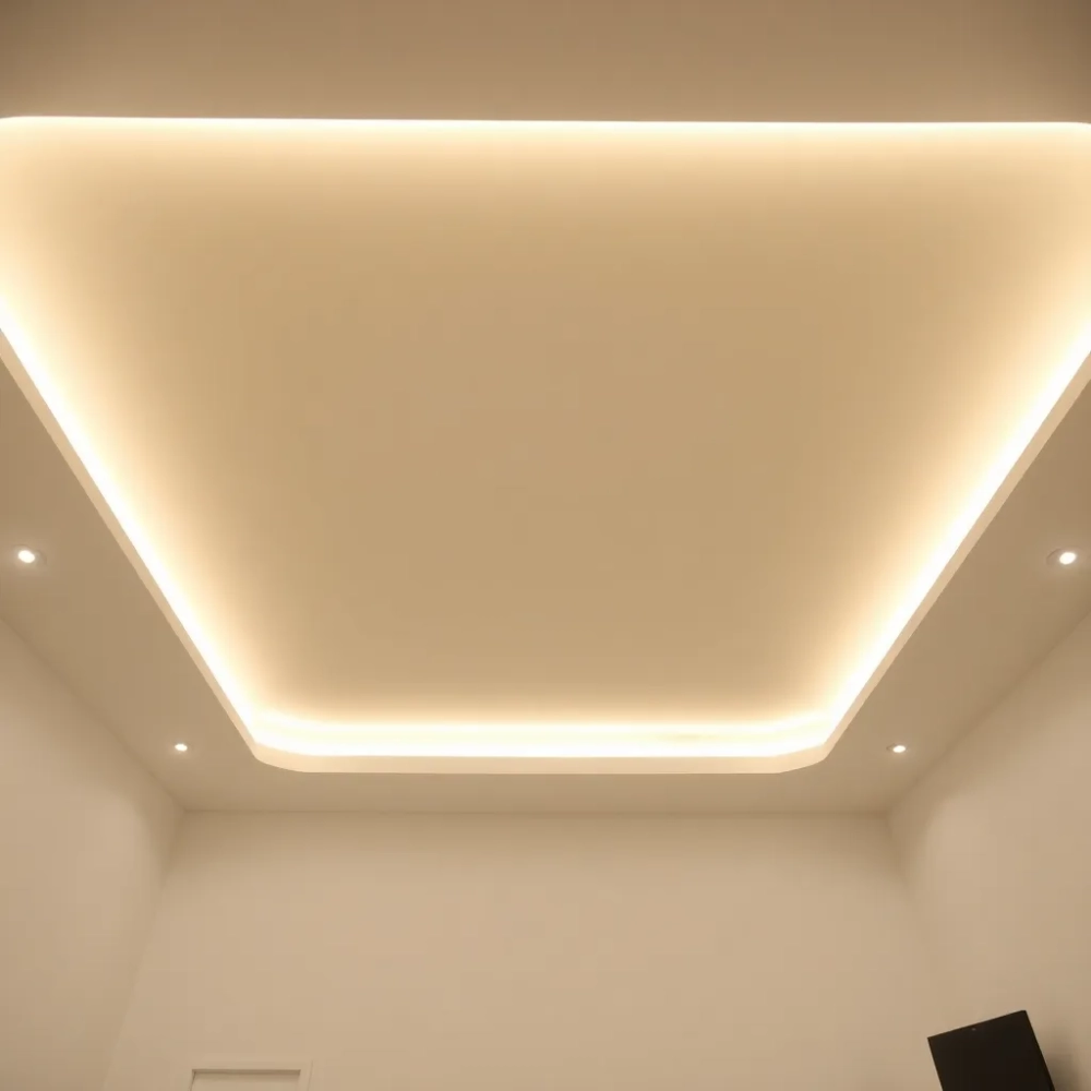 Ledy w pokoju na suficie