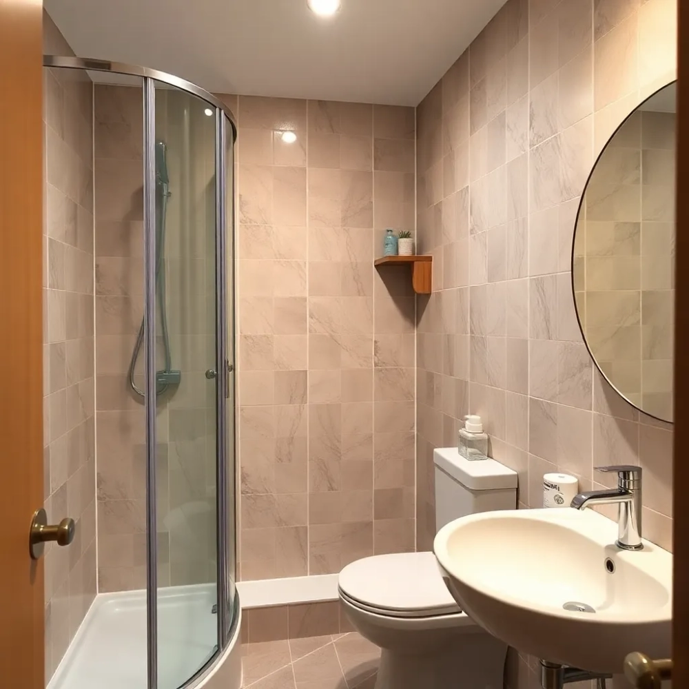 Mała łazienka w bloku 2m2 z prysznicem