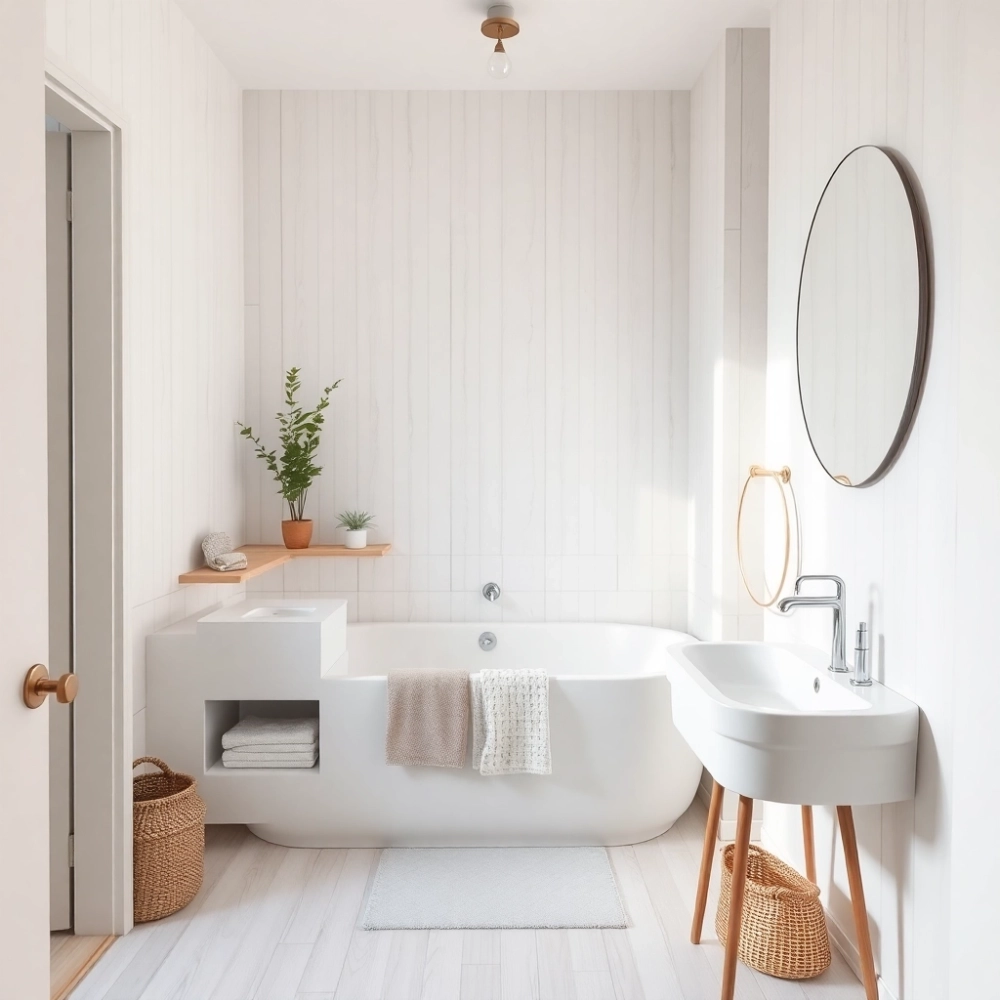 Mała łazienka w bloku z wanną inspiracje