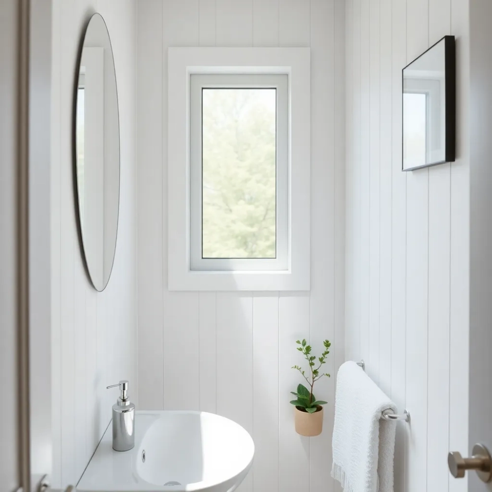 Mała łazienka w stylu skandynawskim