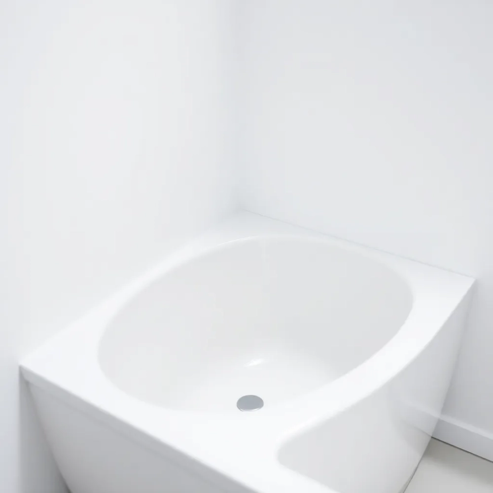 Mała wanna narożna 100 x 80