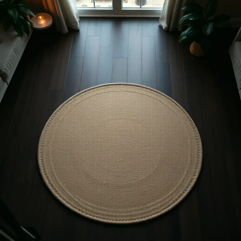 Mały dywan do salonu okrągły