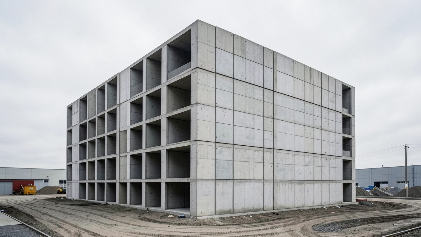 Masa 4-piętrowych bloków