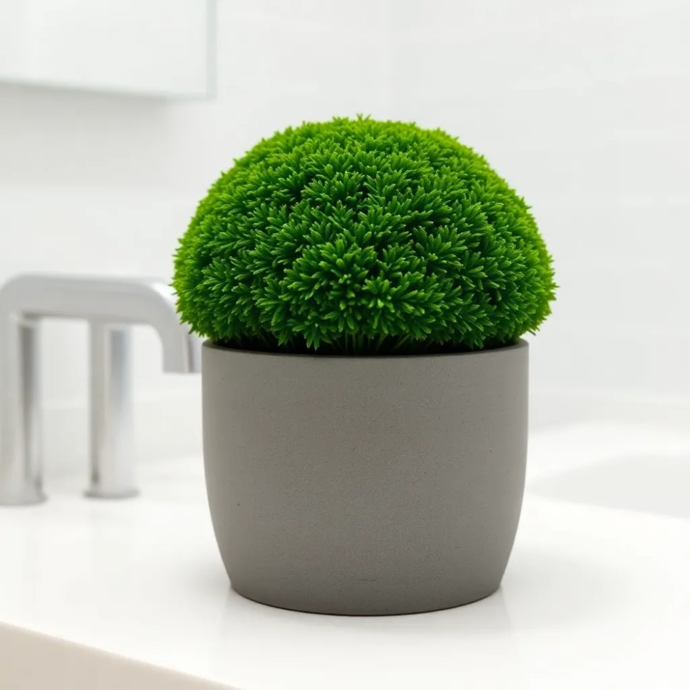 Mech do łazienki w doniczce