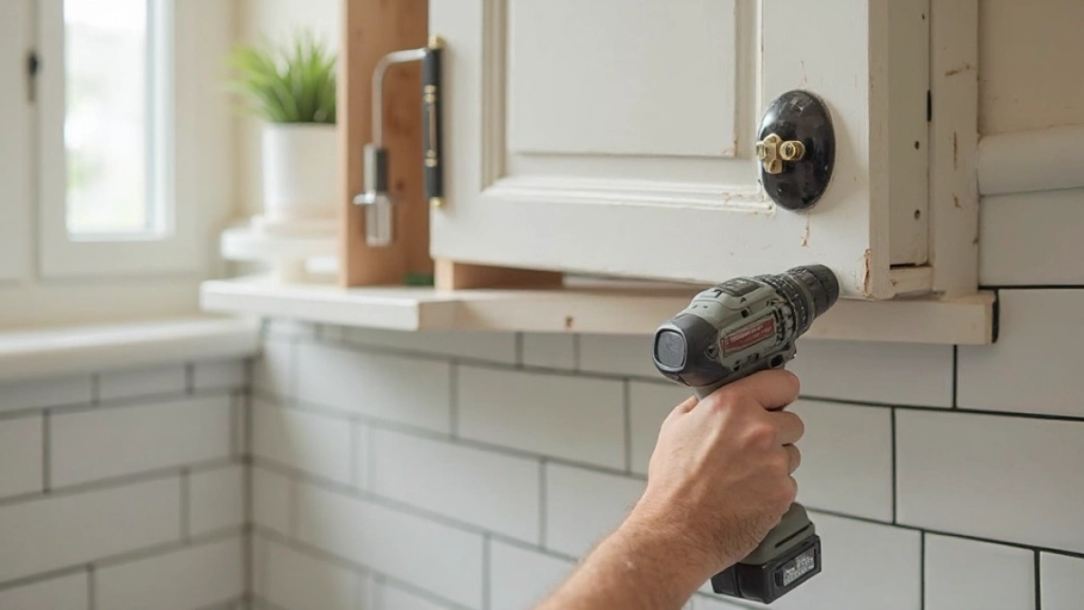 mocowanie szafki łazienkowej do ściany