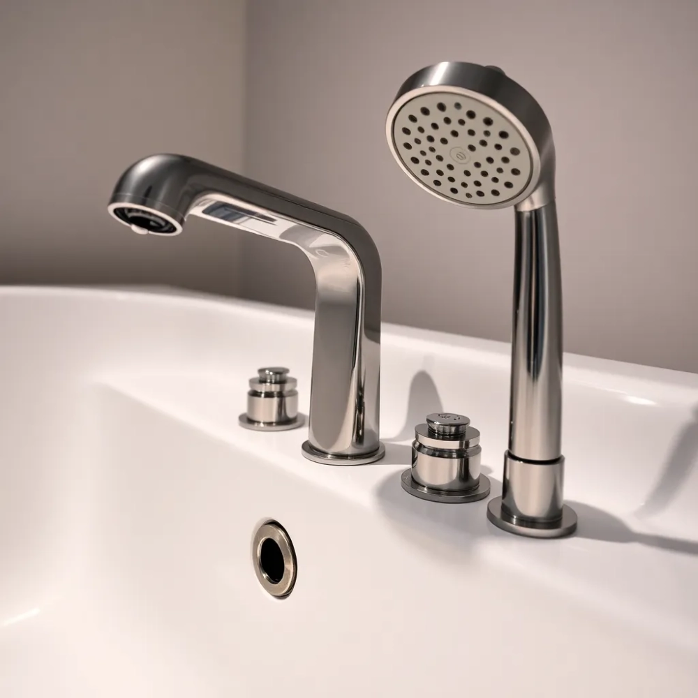 montaż baterii wannowej 3otworowej