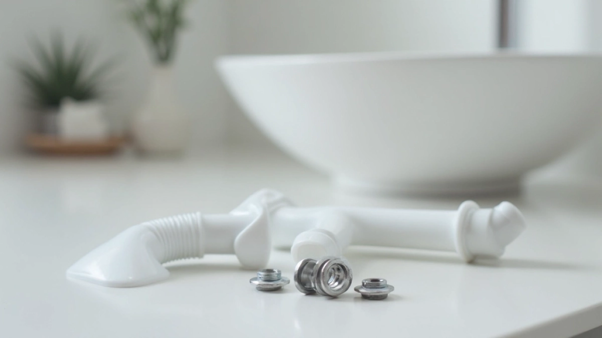 montaż syfonu do umywalki