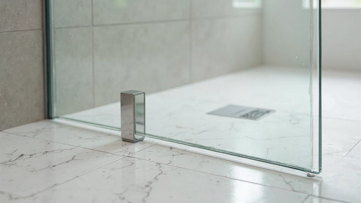 Montaż szyby prysznicowej na płytkach