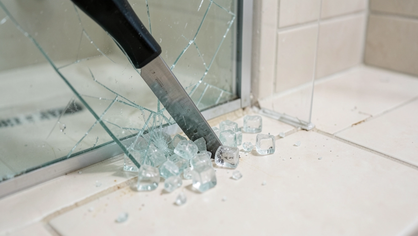 Montaż szyby prysznicowej z demontażem starej