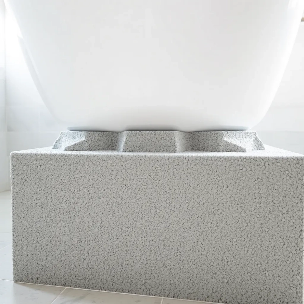 Montaż wanny na piankę