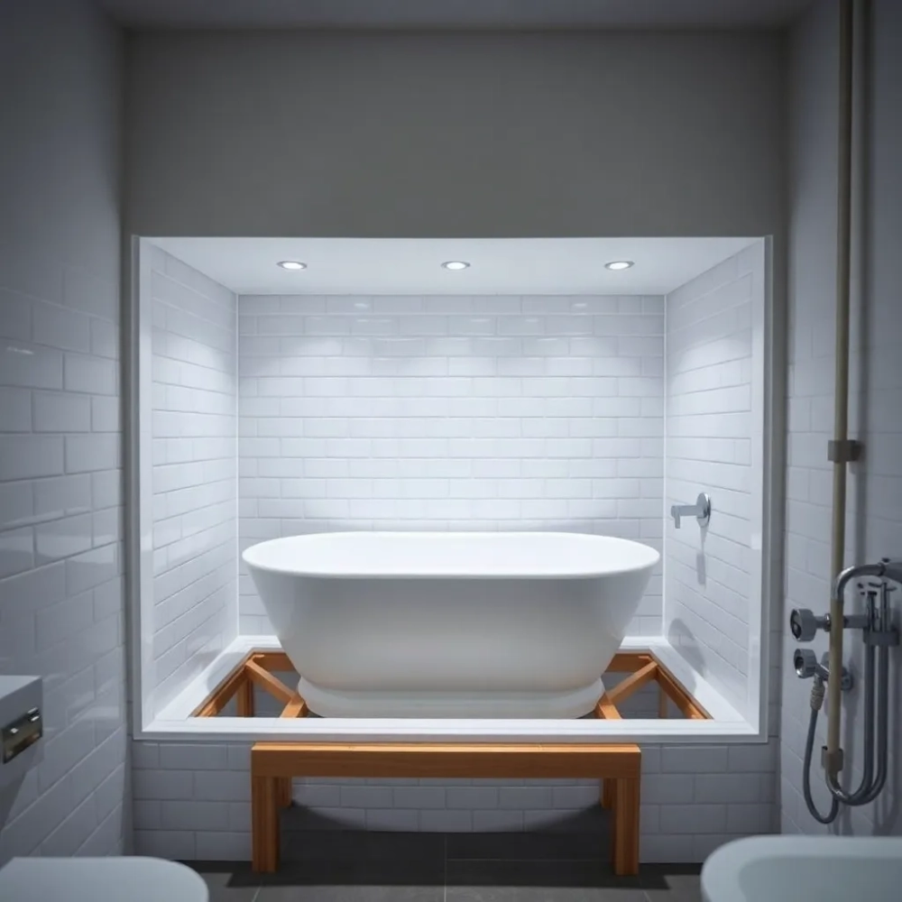 Montaż wanny z zabudowa