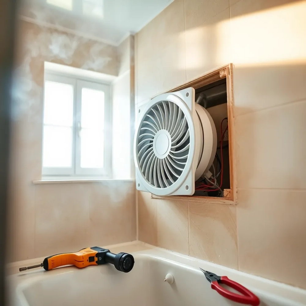 Montaż wentylatora łazienkowego