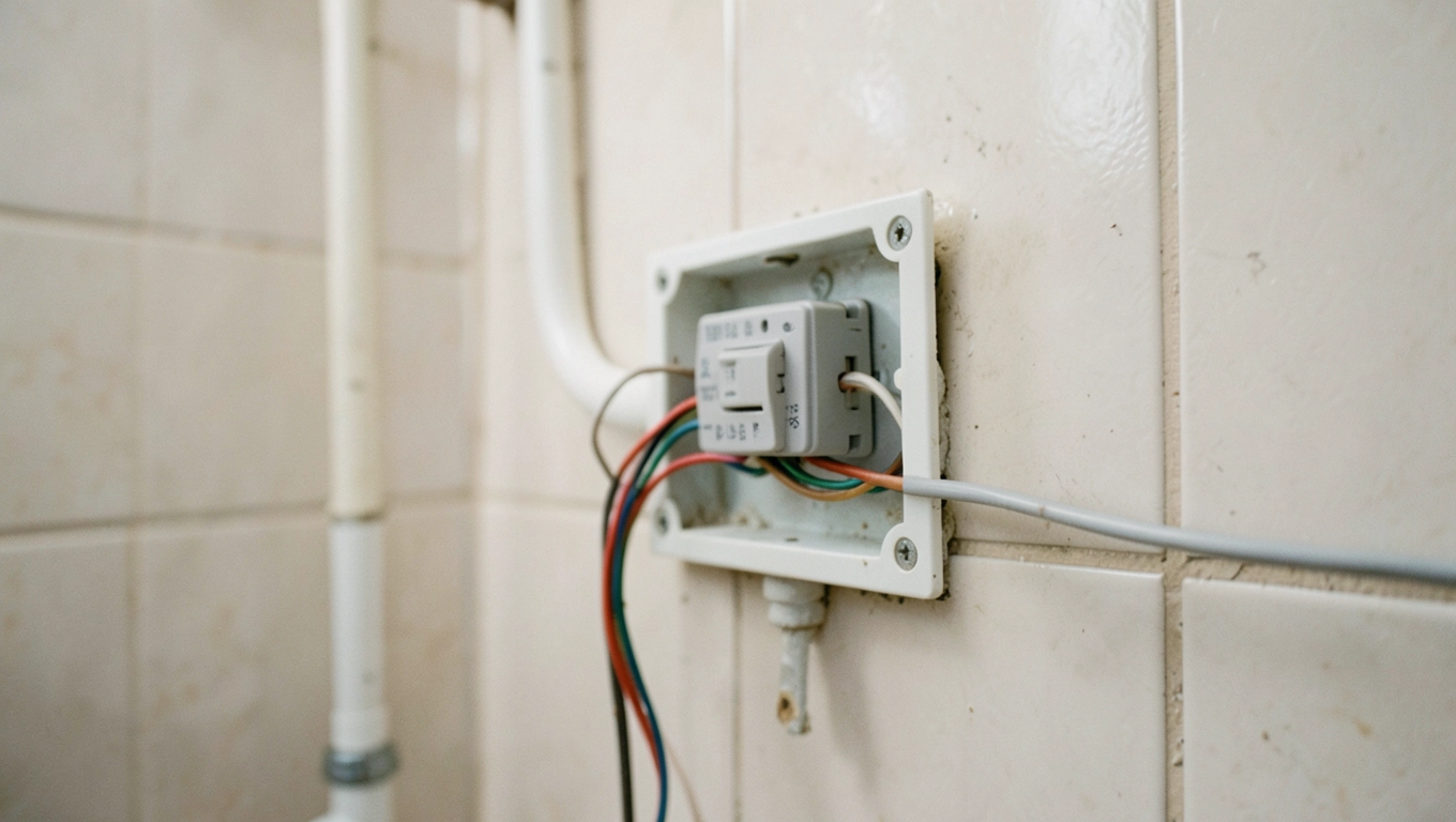 Montaż wyłącznika czasowego w wentylacji łazienki