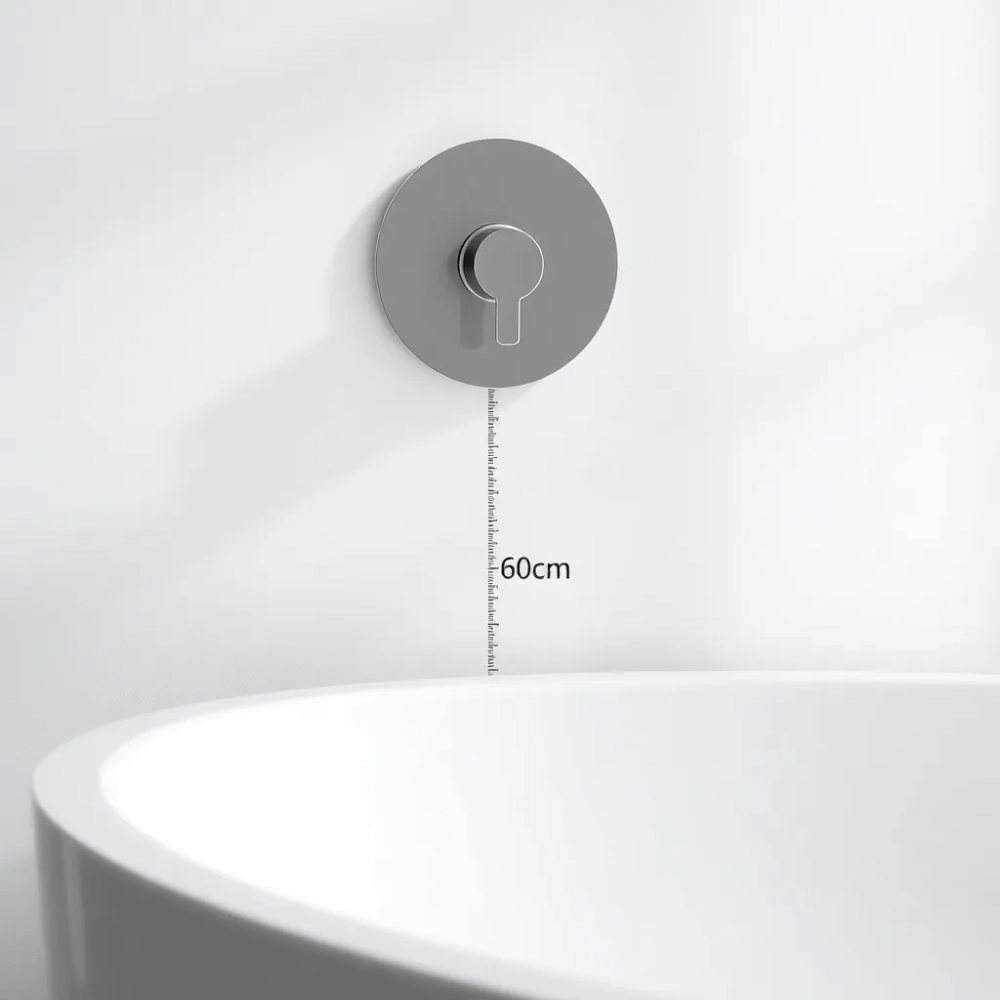 Na jakiej wysokości bateria wannowa podtynkowa