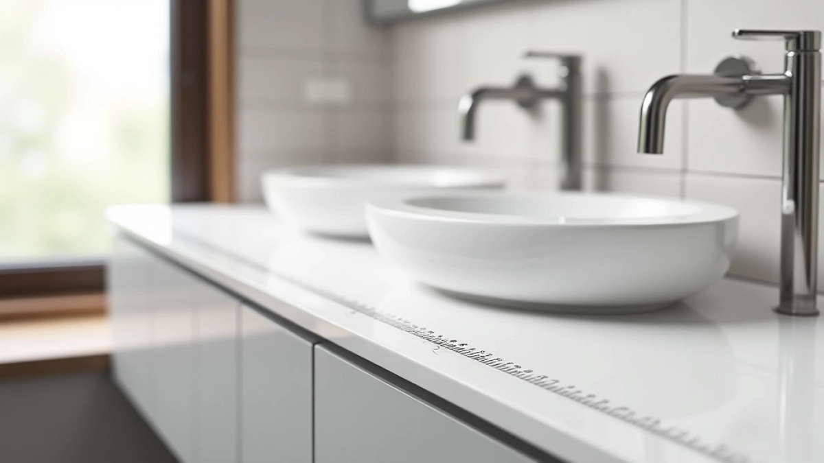 na jakiej wysokości blat łazienkowy