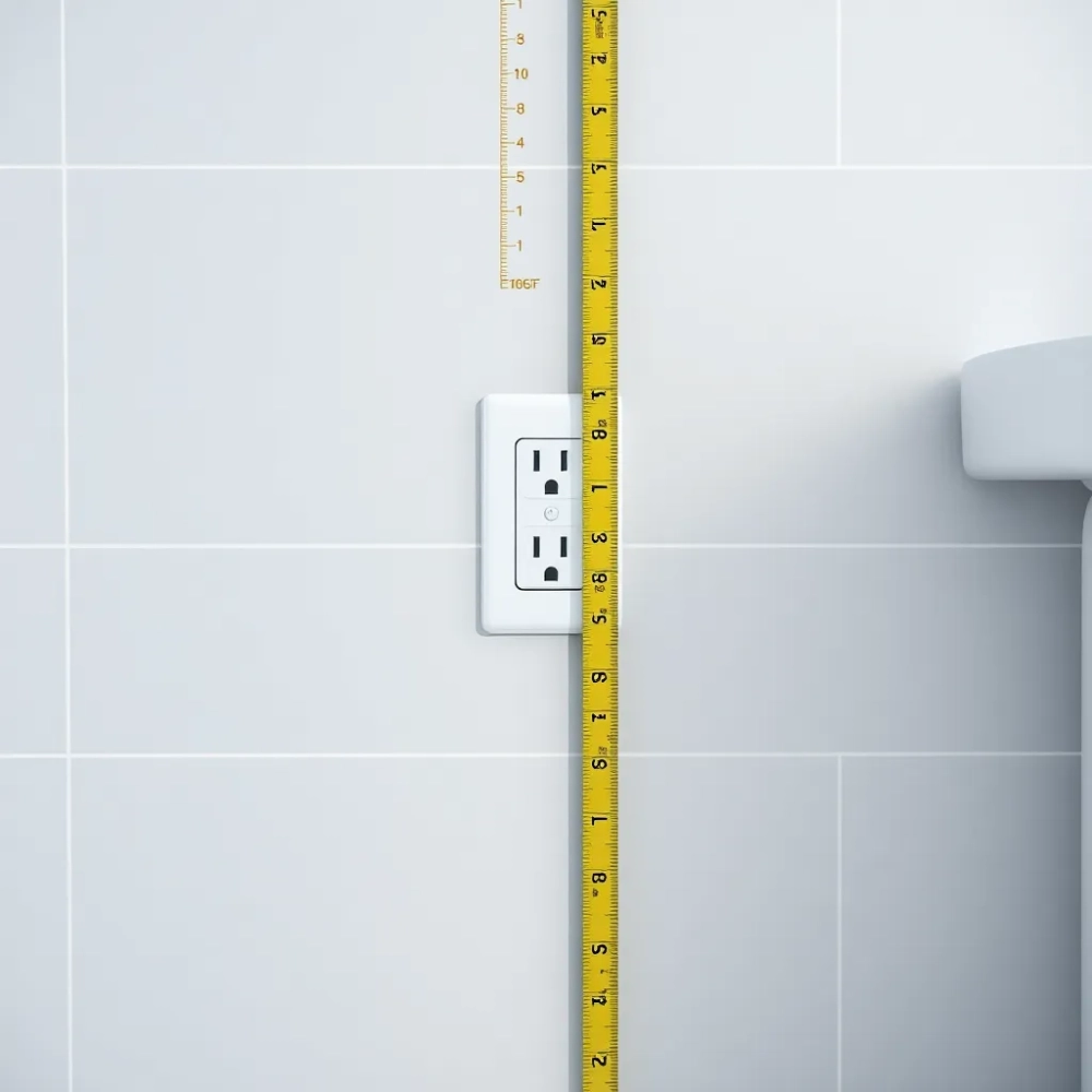 Na jakiej wysokości gniazdka w łazienkach