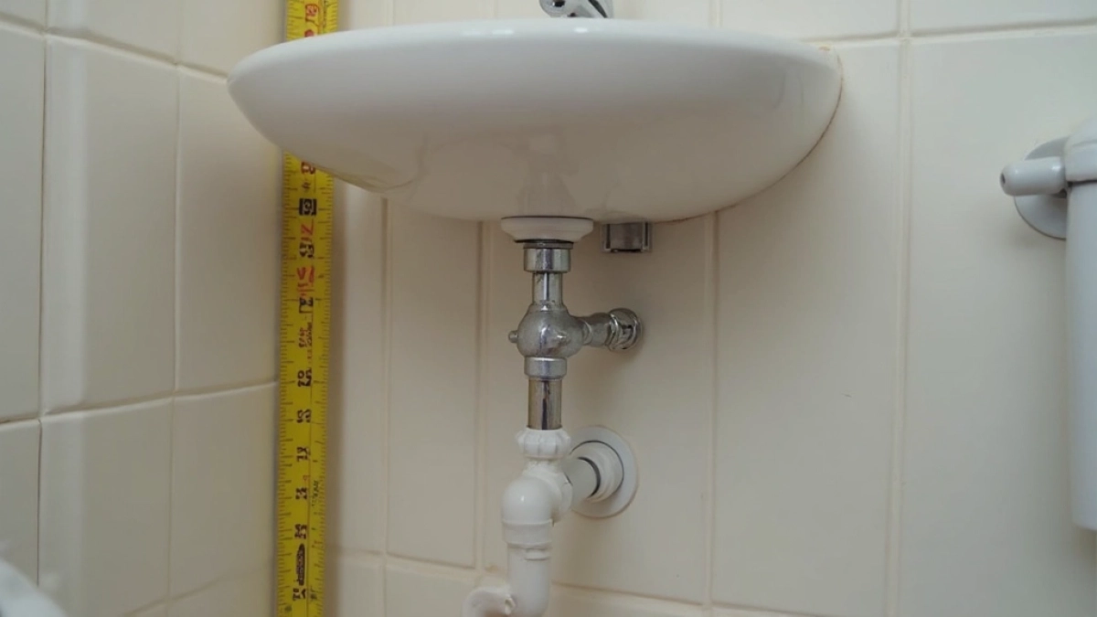 na jakiej wysokosci powinna byc zaworek pod wode w umywalce