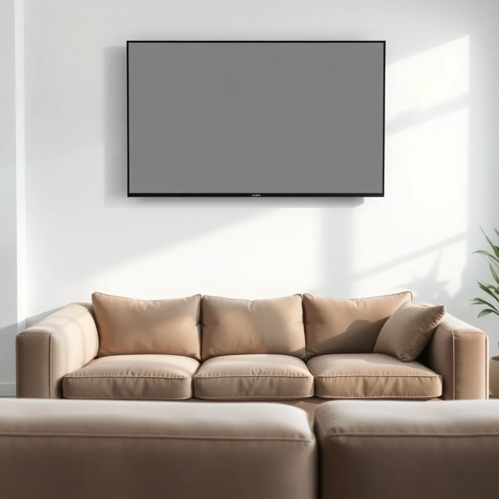 Na jakiej wysokości telewizor w salonie