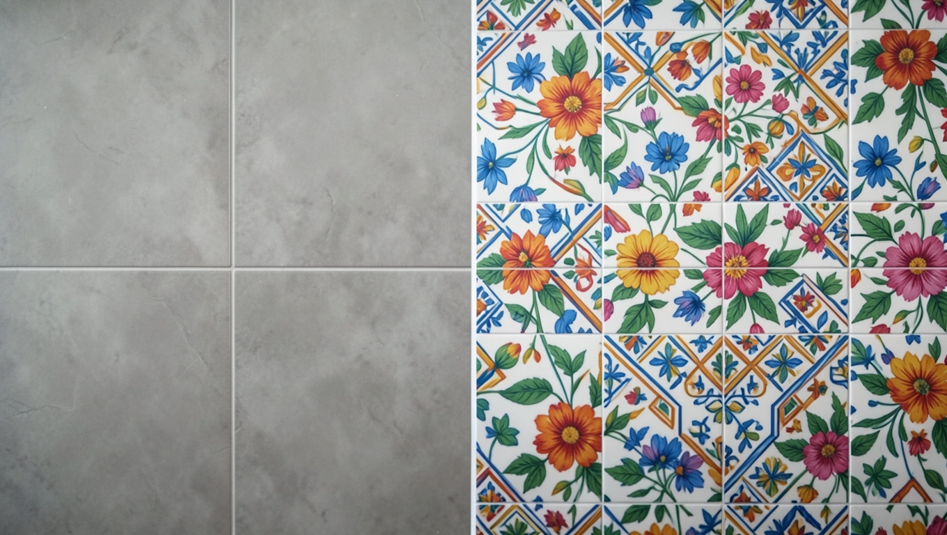 naklejki na płytki łazienkowe