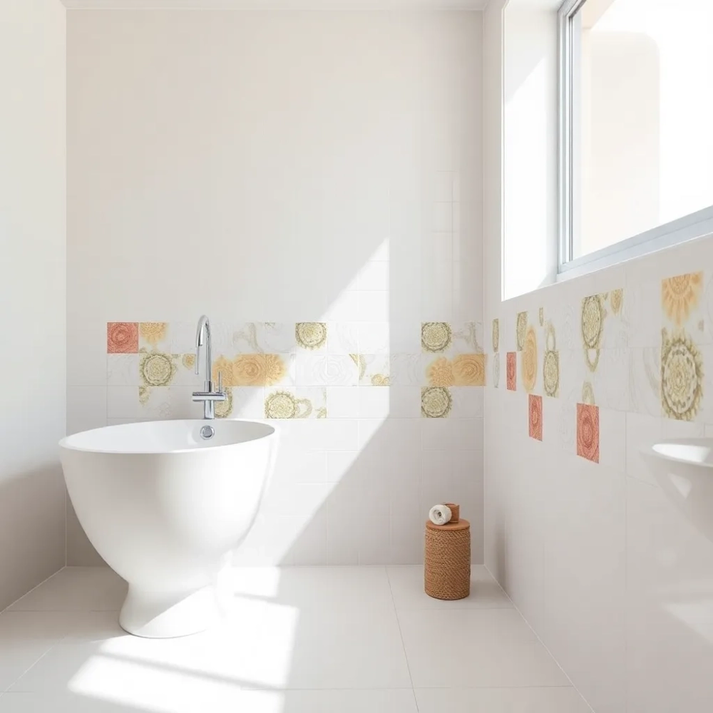 Naklejki samoprzylepne do łazienki