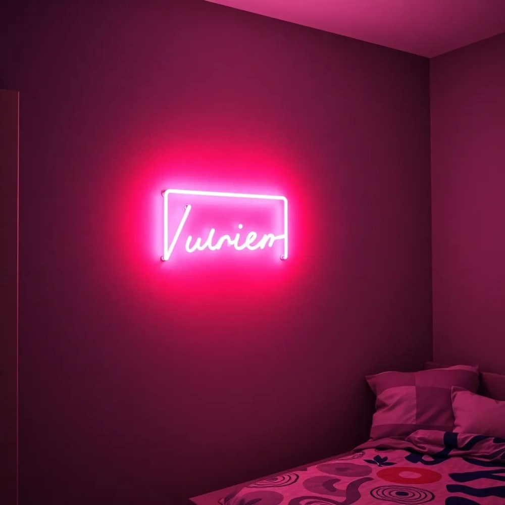 Neon na ścianę do pokoju młodzieżowego