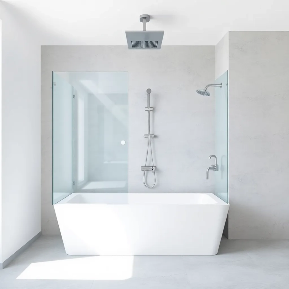 Niska wanna z prysznicem