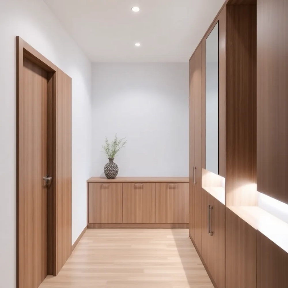 Nowoczesna zabudowa przedpokoju