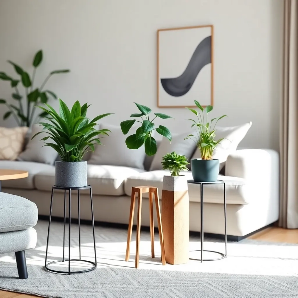 Nowoczesne kwietniki do salonu