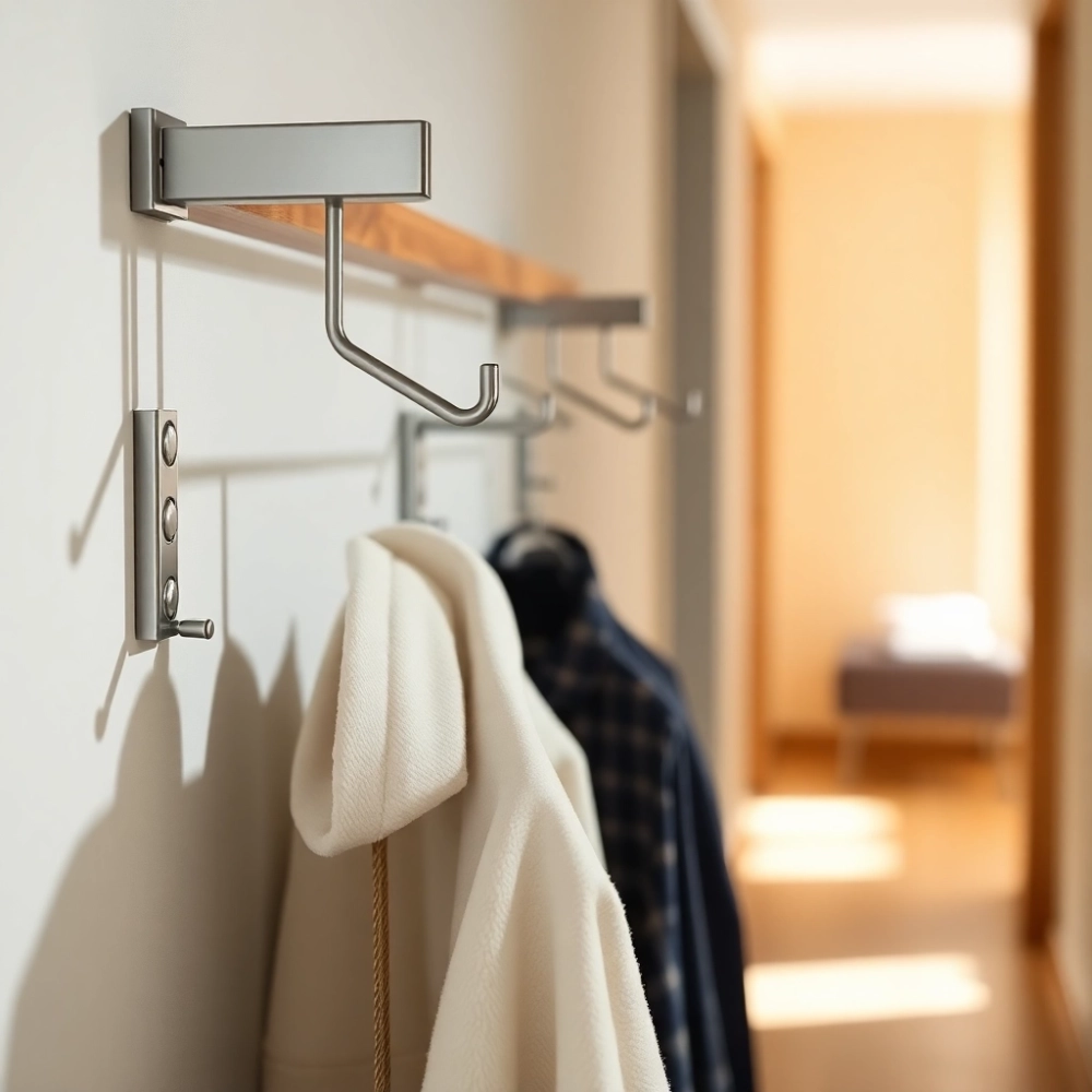 Nowoczesne metalowe wieszaki do przedpokoju