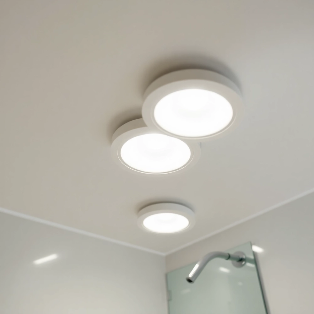 Nowoczesne oświetlenie sufitowe do łazienki