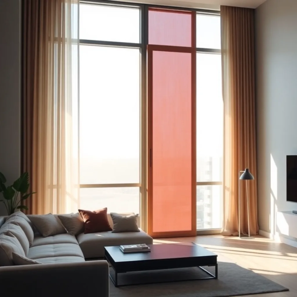 Nowoczesne panele okienne do salonu