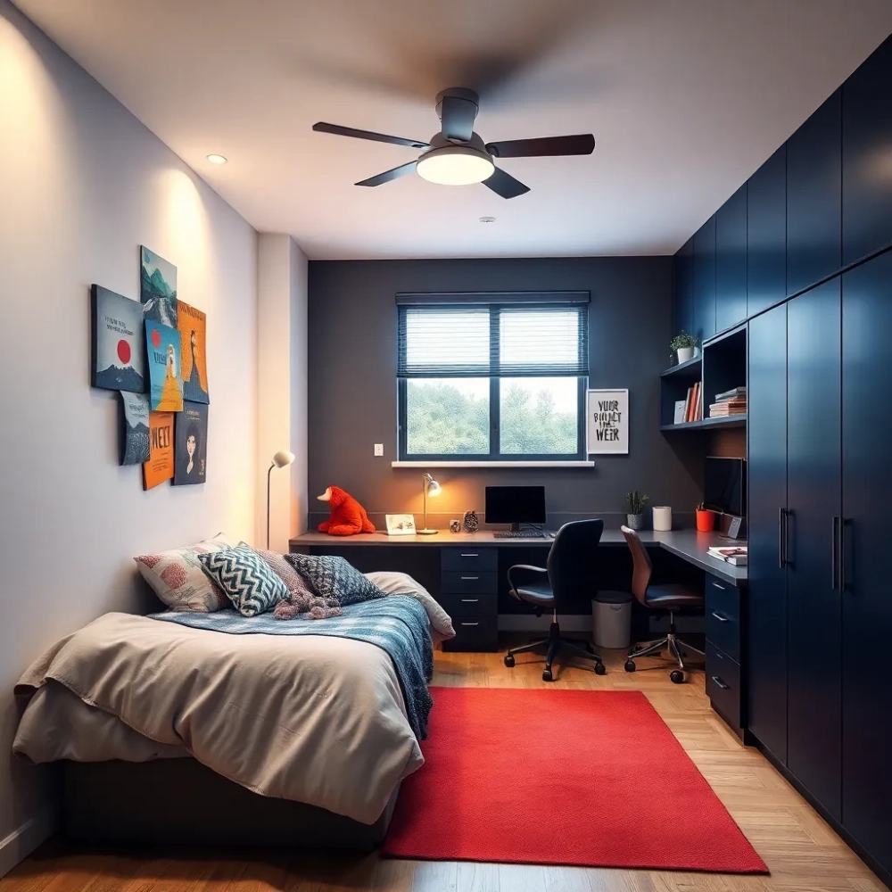 Nowoczesne pokoje młodzieżowe