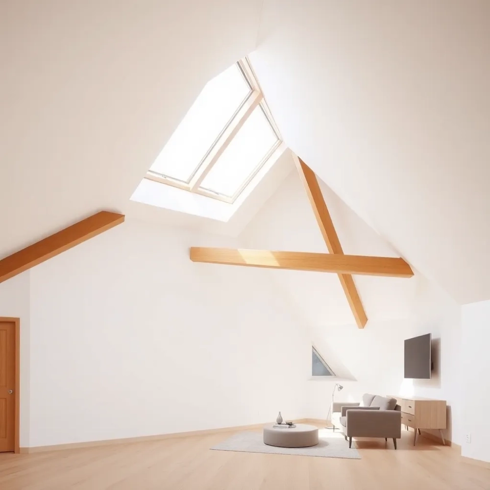 Nowoczesne pokoje na poddaszu