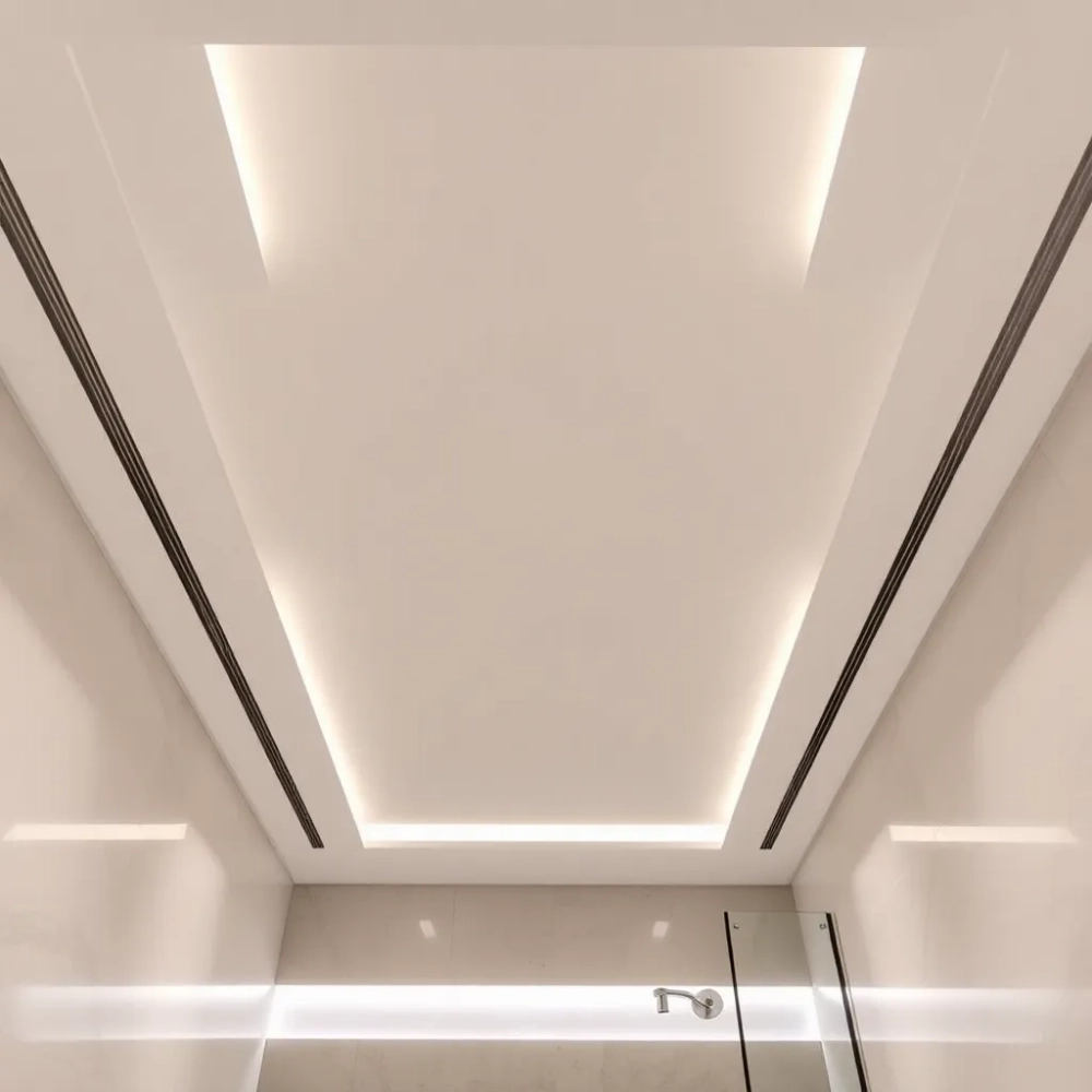 Nowoczesne sufity w łazienkach