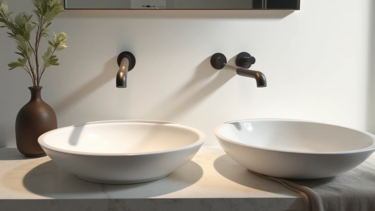 Nowoczesne umywalki nablatowe