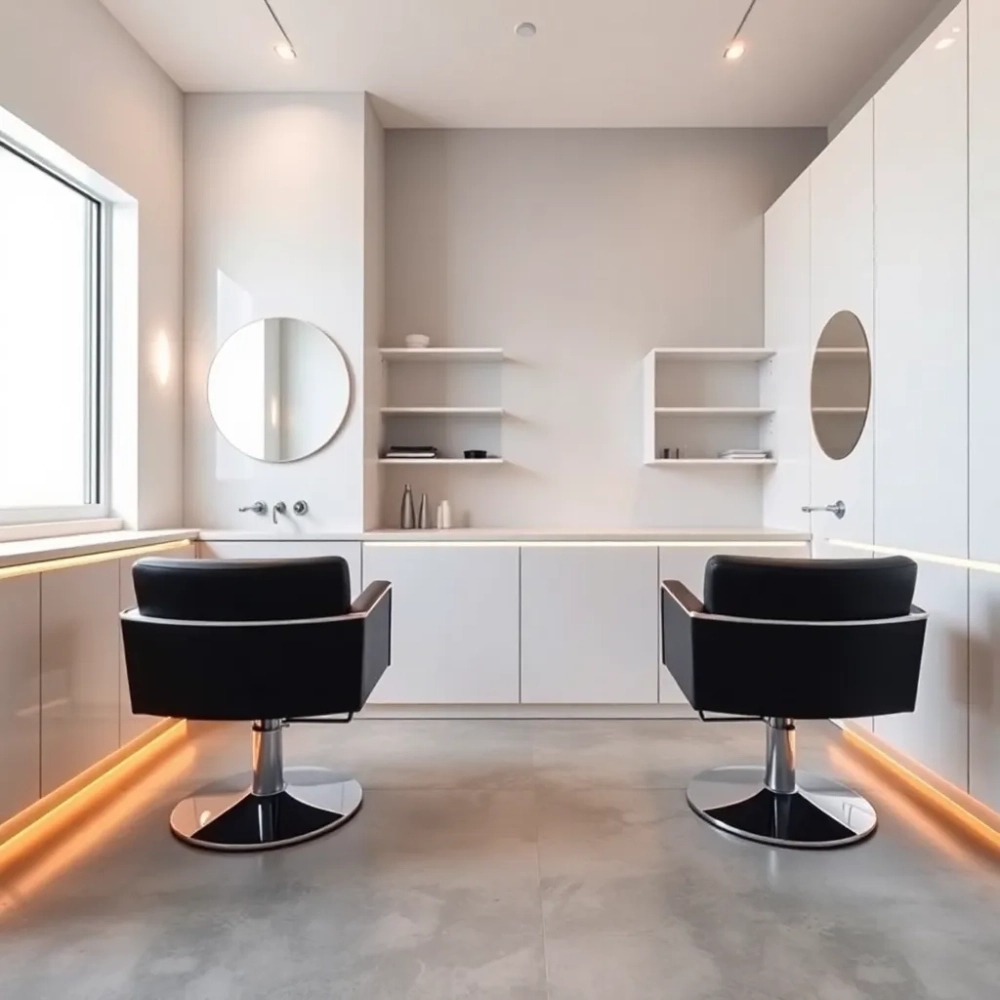 Nowoczesny mały salon fryzjerski